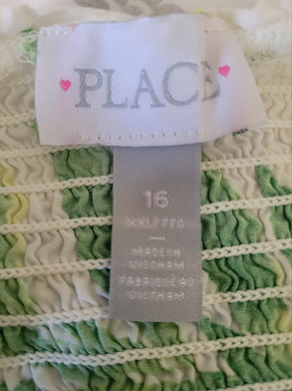 The Children's Place Green Ombre Smocked Skort